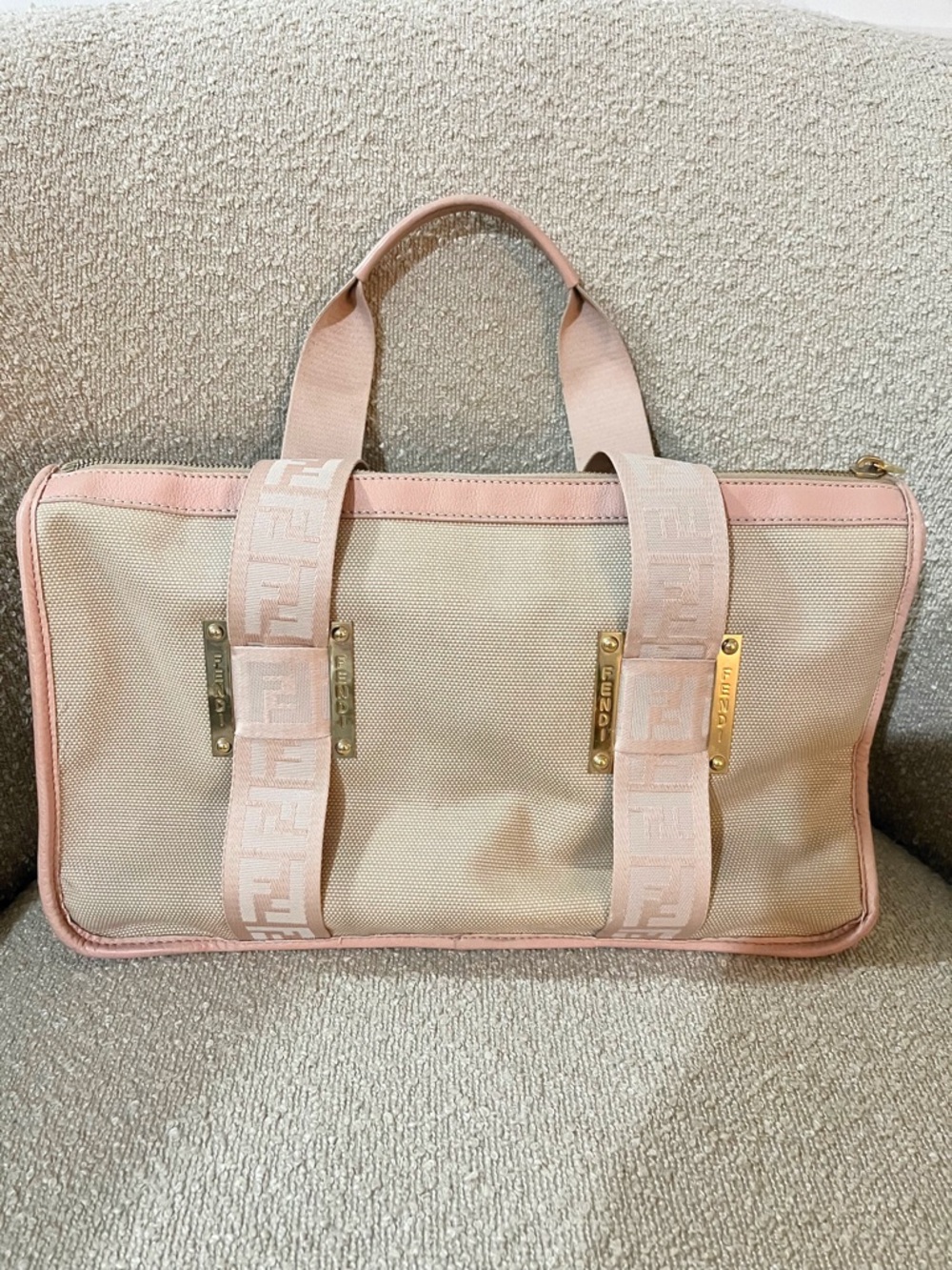 FENDI Zucca Canvas Small Vintage Tote